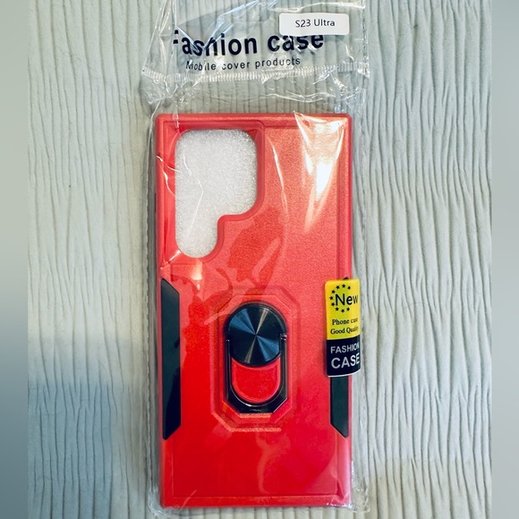 NWT Benbenjaytek Phone Case for Samsung 23 Ultra / Red & Black - Picture 1 of 3